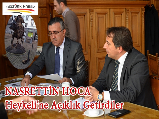 NASRETTİN HOCA HEYKELİ’NE AÇIKLIK GETİRDİLER