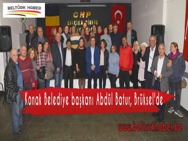 Konak Belediye başkanı Abdül Batur, Brüksel'de