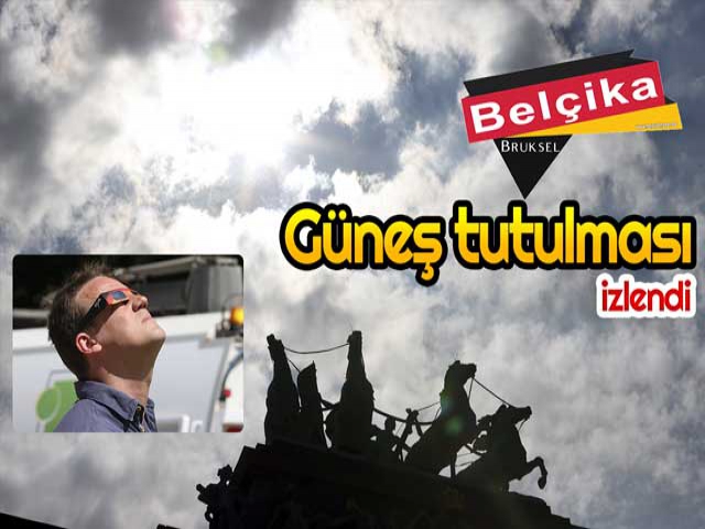 Belçika'da güneş tutulması izlendi