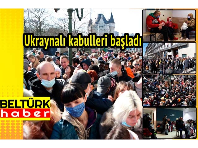 Belçika'da savaştan kaçan Ukraynalı kabulleri başladı.