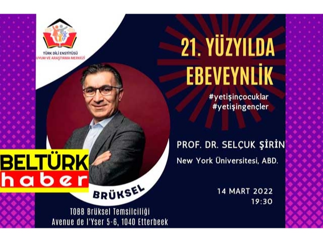 Prof. Dr. Selçuk Şirin, Belçika'da beyin fırtınası yaşatacak