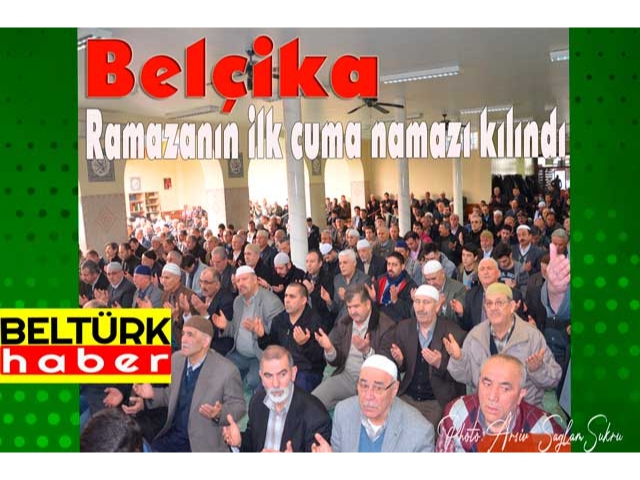 Belçika'da ramazanın ilk cuma namazı kılındı