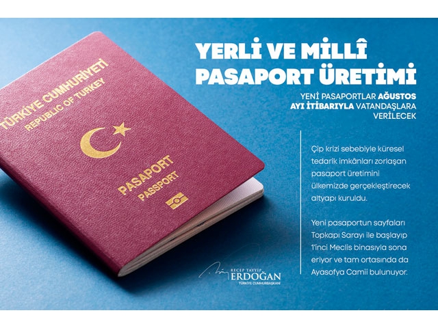 Yerli ve milli pasaport çıkıyor