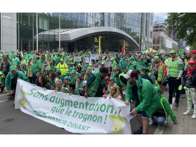 Brüksel'de 80 bin kişi hayat pahalılığını protesto etti