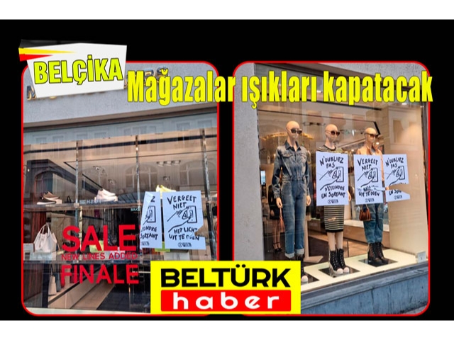 Belçika'da mağazalar ışıkları kapatacak, ısıyı düşürecek