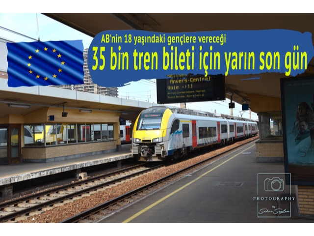 AB'nin 18 yaşındaki gençlere vereceği 35 bin tren bileti için yarın son gün