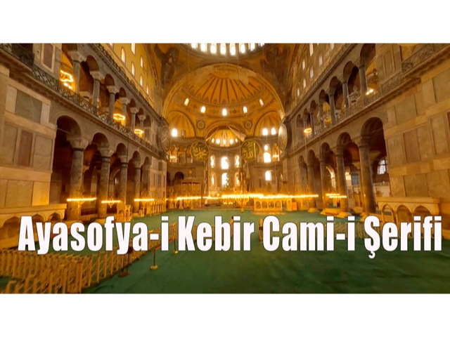 Ayasofya-i Kebir Cami-i Şerifi'nin FPV dron görüntüleri büyülüyor