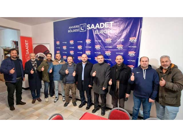 Saadet Partisi ikinci temsilciğini Anvers'te açtı