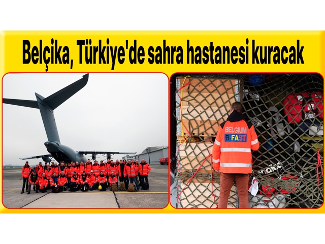 Belçika, Türkiye'de sahra hastanesi kuracak