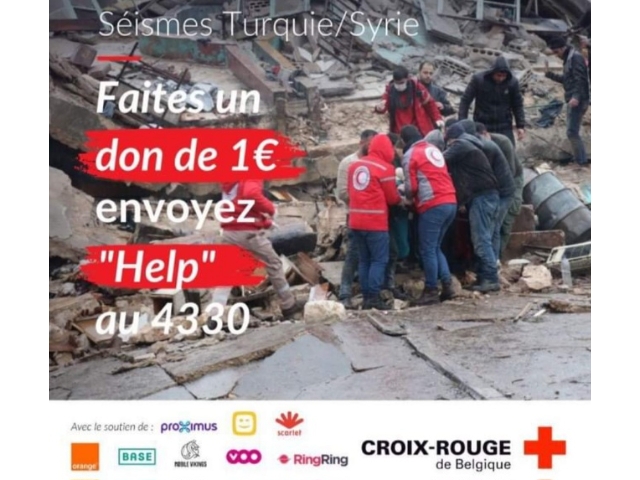 Depremzedeler için Belçika'da SMS kampanyası başlatıldı