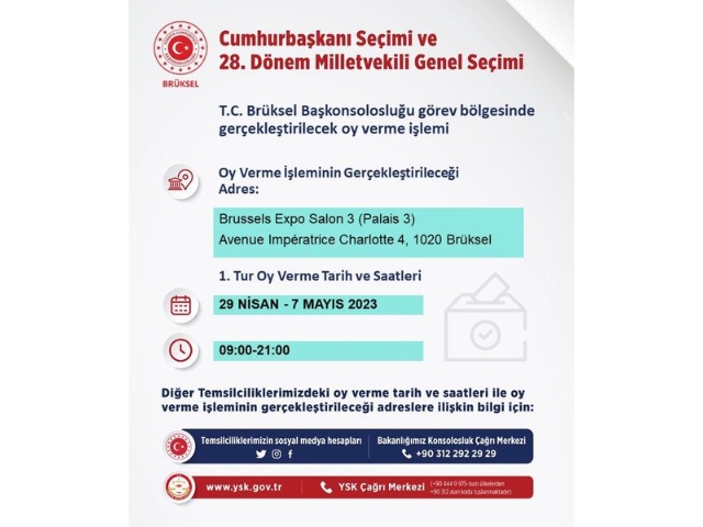 Belçika'da oy verilecek merkezler açıklandı