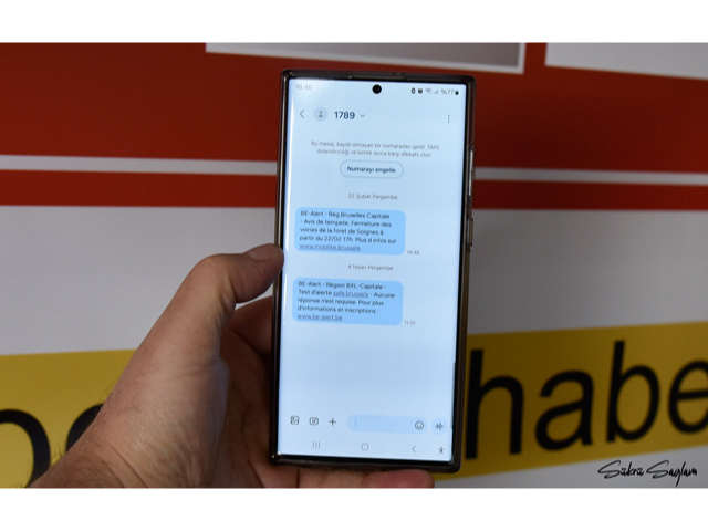 Brüksel sakinleri Perşembe günü uyarı mesajı aldı