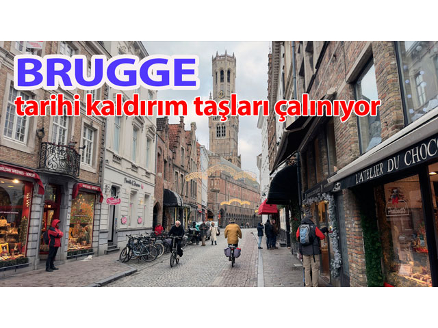 Orta Çağ'dan kalma Brugge'deki tarihi kaldırım taşları çalınıyor