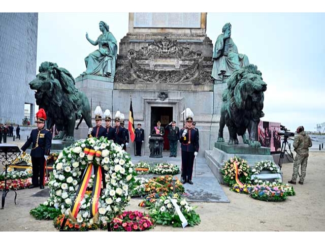 Kral Philippe, Meçhul Asker Anıtı’nda Ateşkesi Andı