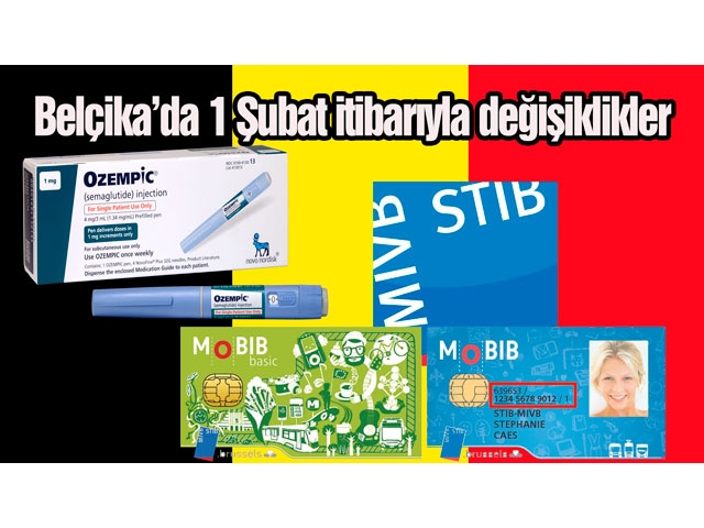 Belçika’da 1 Şubat itibarıyla değişiklikler