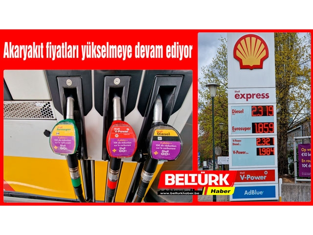 AB'de akaryakıt fiyatları yükselmeye devam ediyor