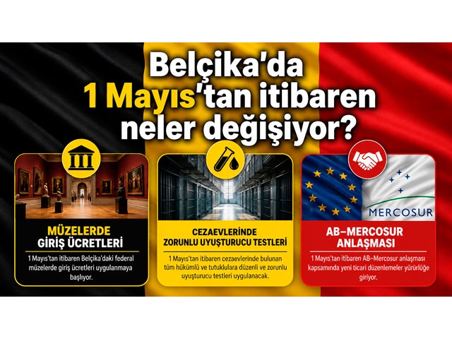 Belçika’da 1 Mayıs’tan itibaren neler değişiyor?