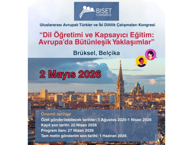 Brüksel, Uluslararası BISET Kongresi’ne Ev Sahipliği Yapacak