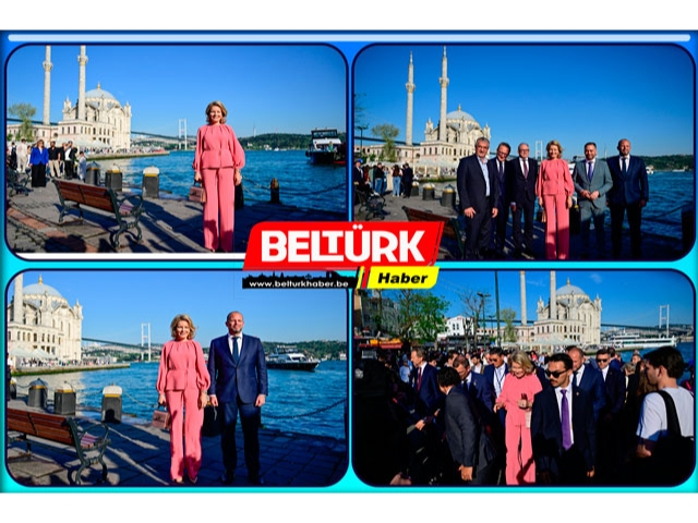 Belçika Kraliçesi Mathilde ve beraberindeki heyet Ortaköy'ü gezdi
