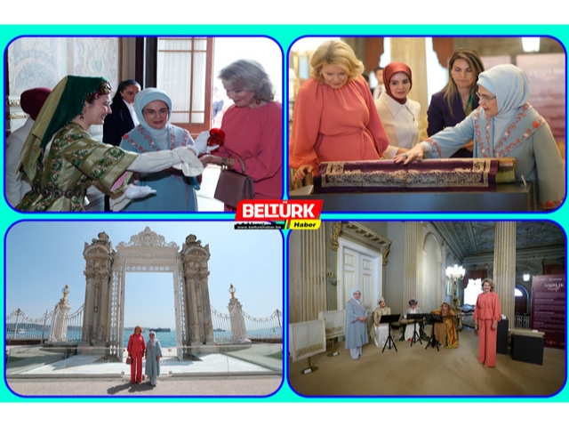 Emine Erdoğan, Belçika Kraliçesi Mathilde'yle bir araya geldi