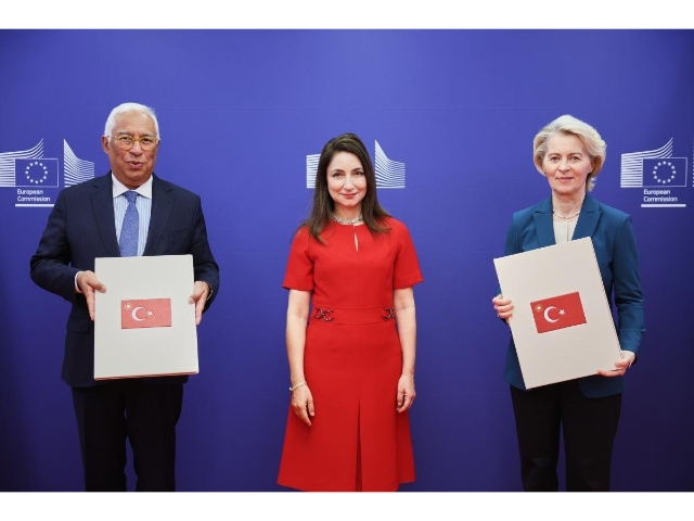 Türkiye'nin AB nezdinde Daimi Temsilcisi Büyükelçi Balkan'dan, Costa ve von der Leyen'e güven mektubu