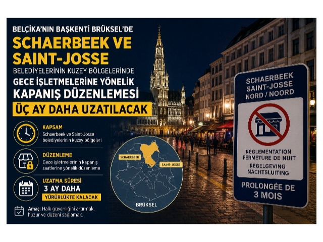 Brüksel Nord bölgesinde gece işletmelerinin kapanış saatleri uzatılıyor