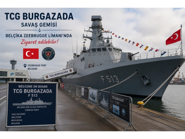 TCG Burgazada, Belçika Deniz Kuvvetleri’nin 80. kuruluş yılı etkinliğinde ziyaretçilerle buluşacak