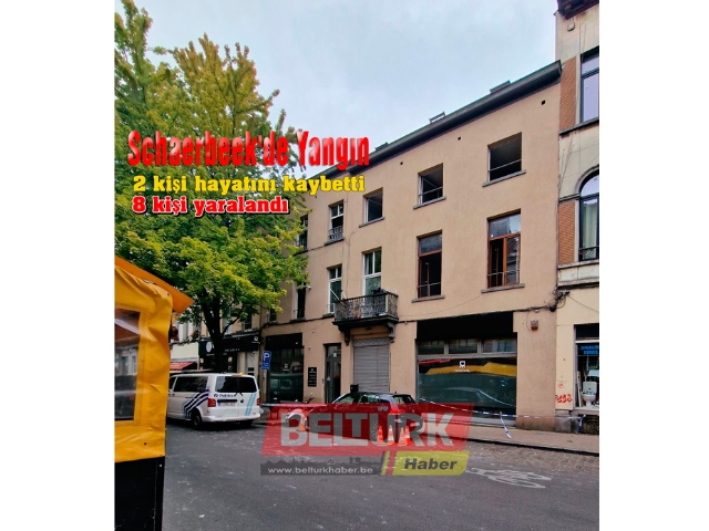 Schaerbeek'de apartman yangını: 2 kişi hayatını kaybetti, 8 kişi yaralandı