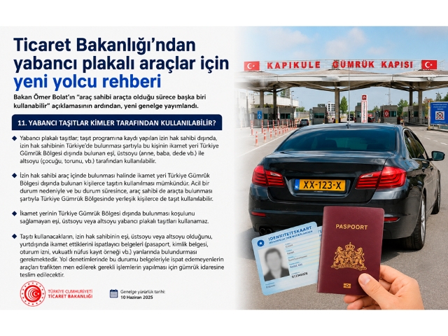 YABANCI PLAKALI KARA TAŞITLARI İÇİN YOLCU REHBERİ