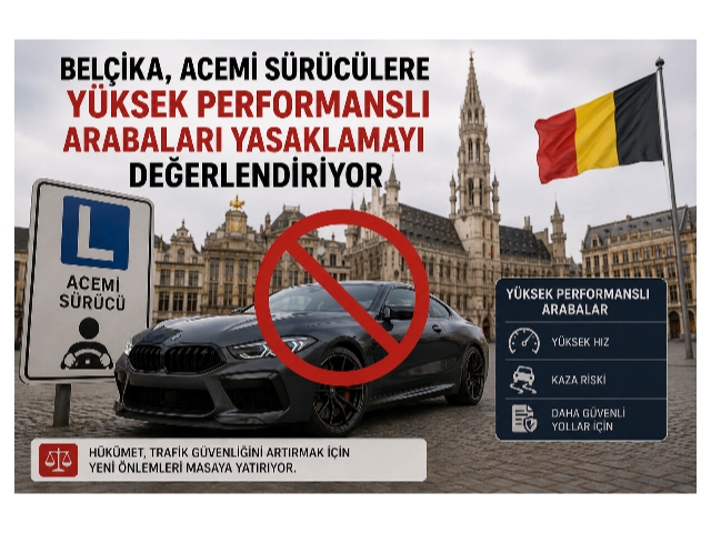 Belçika, acemi sürücülere yüksek performanslı arabaları yasaklamayı değerlendiriyor