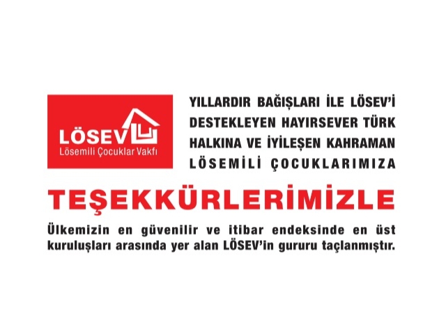LÖSEV’den bağışçılara teşekkür: “Biz hayat veriyoruz”