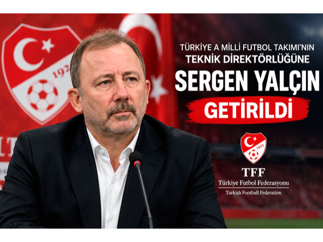 A Milli Futbol Takımı'nın yeni teknik direktörü Sergen Yalçın oldu