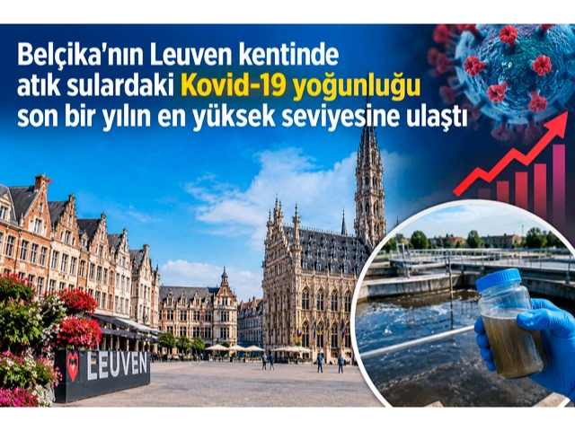 Belçika'nın Leuven kentinde atık sulardaki Kovid-19 yoğunluğu son bir yılın en yüksek seviyesine ulaştı