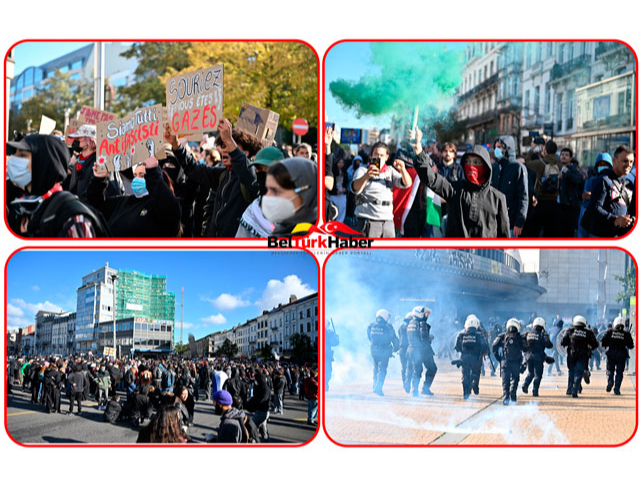 Brüksel'de eğitim politikaları yüzlerce genç tarafından bir kez daha protesto edildi