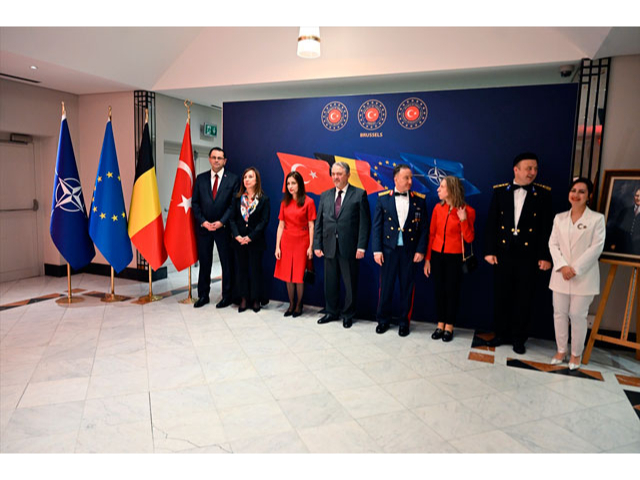 Brüksel'de Türk temsilcilikleri, Cumhuriyet Bayramı için ortak resepsiyon verdi