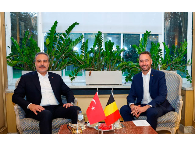 Dışişleri Bakanı Fidan, Belçikalı mevkidaşı Prevot ile Brüksel'de görüştü