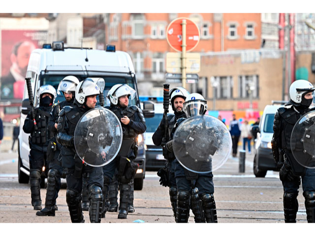 Liege kentindeki protestolarda 45 kişi gözaltına alındı