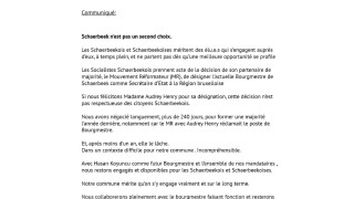 Schaerbeek Sosyalistlerinden Audrey Henry’nin atamasına tepki