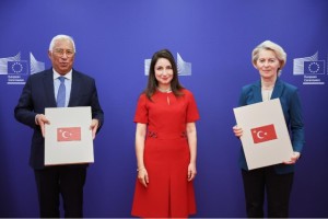 Türkiye'nin AB nezdinde Daimi Temsilcisi Büyükelçi Balkan'dan, Costa ve von der Leyen'e güven mektubu
