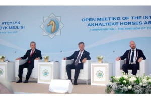 Akhal-Teke atları Hollanda’da dünyaya tanıtıldı: Şampiyon Yandym
