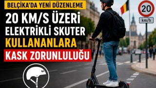 Belçika'da "hızlı skuter" kullanıcılarına kask takma zorunluluğu getirildi
