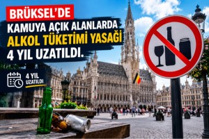 Brüksel'de kamuya açık alanlarda alkol tüketimi yasağı 4 yıl uzatıldı