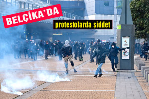 Belçika'da eğitim politikaları karşıtı protestolar yine olaylı geçti